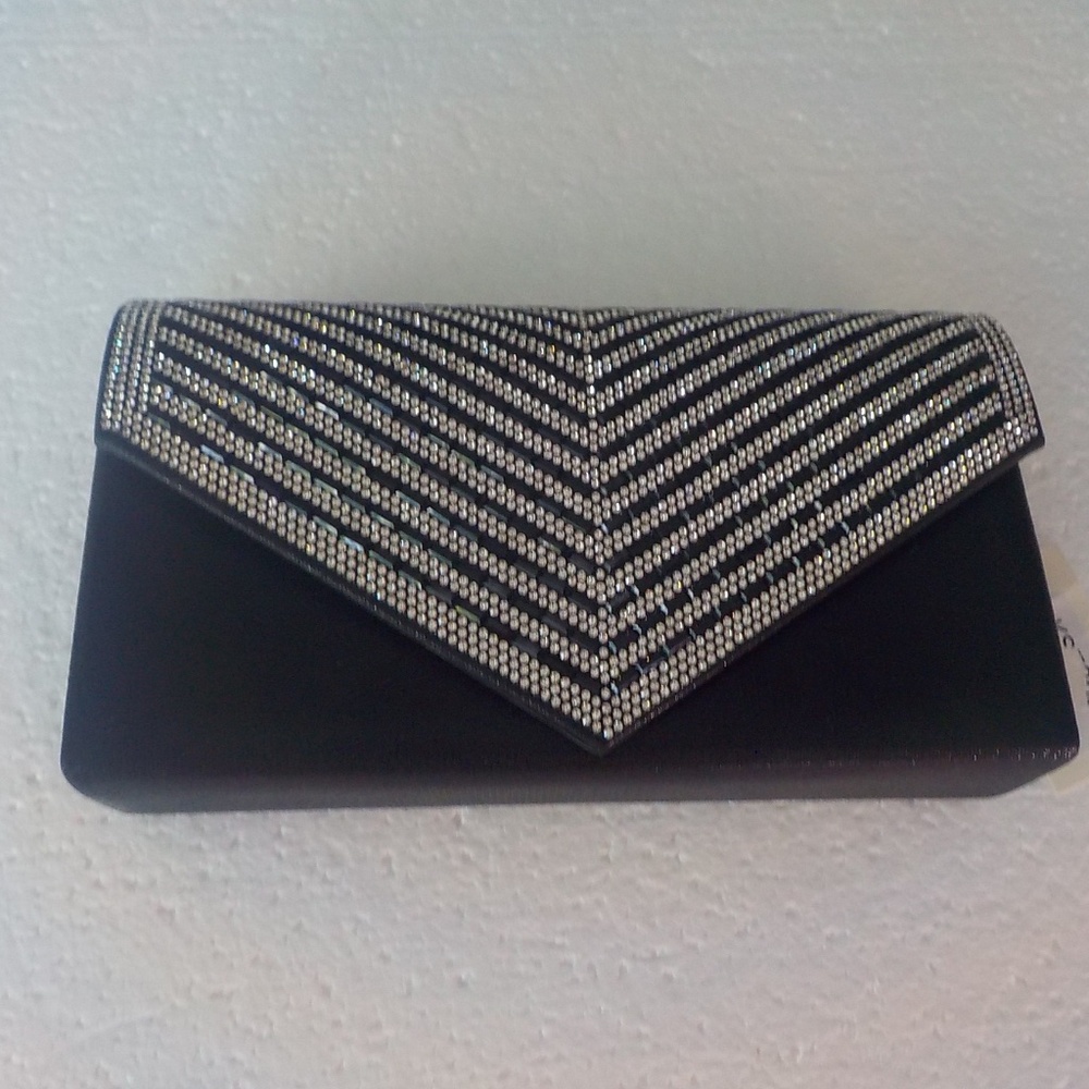 Black/Rhinestone Evening Bag